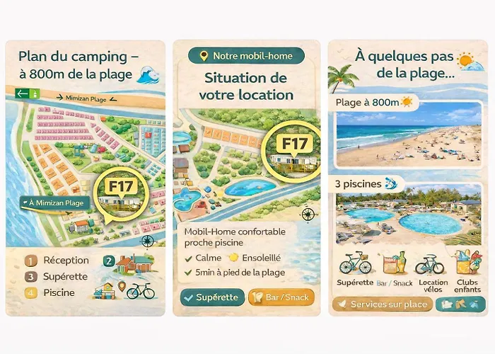 Mobilhome Le Cocon - La Mimizan-Plage